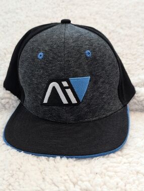Kids Grey & Blue Logo Snapback Hat